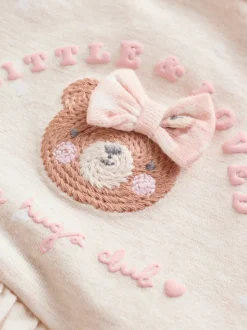 Ours rose brodé - Barboteuse Jersey Baby 3 Pack