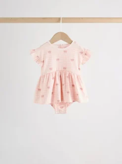 Ours rose brodé - Barboteuse Jersey Baby 3 Pack