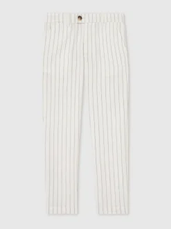 Pantalon à fines rayures en coton coupe classique Reiss Easton