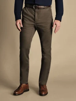 Pantalon chino Charles Tyrwhitt Français Classic Fit Ultimate sans fer