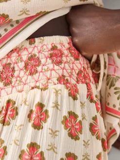 Pantalon large à imprimé floral Monsoon Maddie