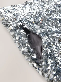 Pantalon large taille haute à sequins Nodinary