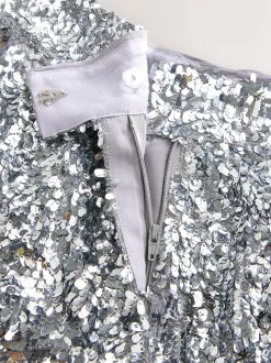 Pantalon large taille haute à sequins Nodinary