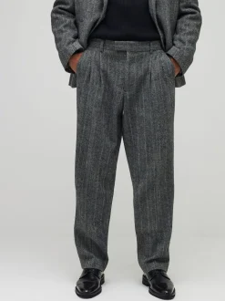 Pantalon River Island décontracté à chevrons