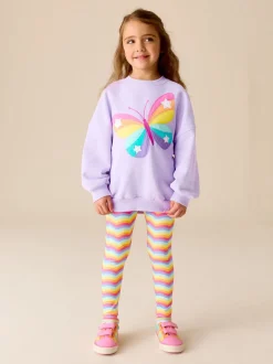 Papillon Violet lilas - Little Bird by Jools Oliver ensemble Pulls et Leggings 2 Pieces