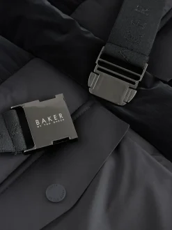 Parka Baker by Ted Baker longue imperméable à ceinture noire rembourrée