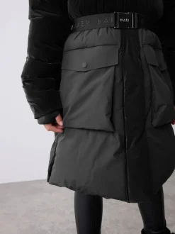 Parka Baker by Ted Baker longue imperméable à ceinture noire rembourrée