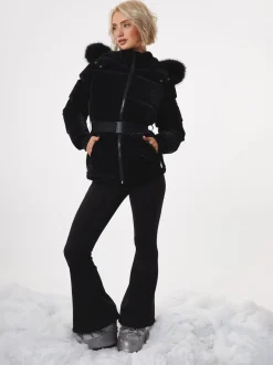 Parka Threadbare brillante ceinturée Veste