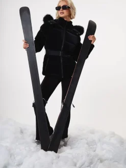 Parka Threadbare brillante ceinturée Veste