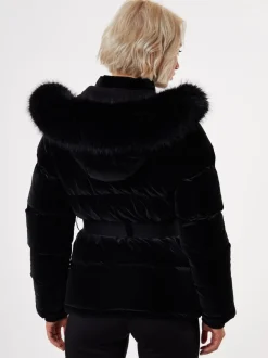 Parka Threadbare brillante ceinturée Veste