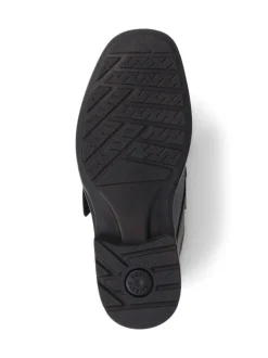 Pavers Chaussures noires à fermeture tactile en cuir