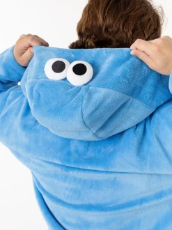 Peignoir à capuche Vanilla Underground Sesame Street Cookie Monster