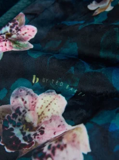 Peignoir B by Ted Baker bleu canard foncé fleuri