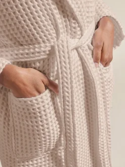 Peignoir Christy style kimono gaufré