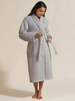 Peignoir Christy style kimono gaufré