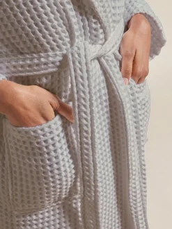 Peignoir Christy style kimono gaufré