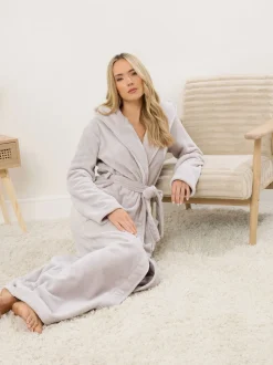 Peignoir Long Tall Sally Maxi en coton à capuche