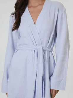 Peignoir Loungeable gaufré 100% coton