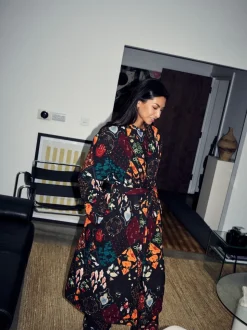 Peignoir matelassé Never Fully Dressed avec doublure en fausse fourrure