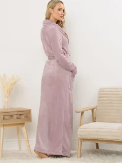 Peignoir Maxi Long Tall Sally châle à ruban