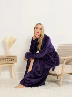 Peignoir Maxi Long Tall Sally châle à ruban