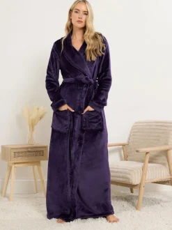 Peignoir Maxi Long Tall Sally châle à ruban