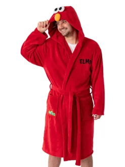 Peignoir Vanilla Underground Sesame Street Elmo à capuche