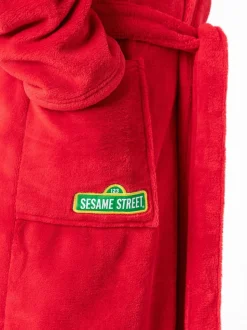 Peignoir Vanilla Underground Sesame Street Elmo à capuche