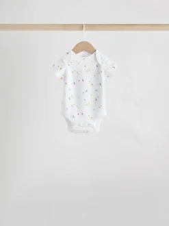 Personnage blanc - Combinaisons bébé à manches courtes