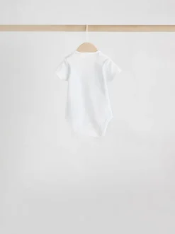 Personnage blanc - Combinaisons bébé à manches courtes