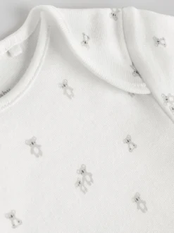 Personnage blanc - Combinaisons bébé à manches courtes