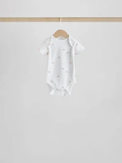 Personnage blanc - Combinaisons bébé à manches courtes