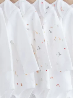 Personnage blanc - Manches longues 100% Coton Bébé Body