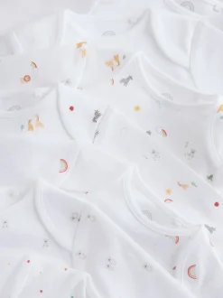 Personnage blanc - Manches longues 100% Coton Bébé Body