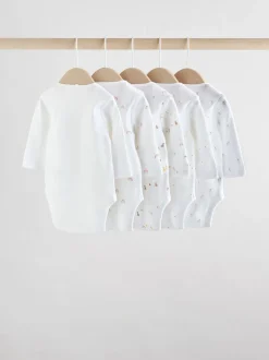 Personnage blanc - Manches longues 100% Coton Bébé Body