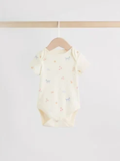 Personnage pastel multicolore - Lot de 7 bodies bébé à manches courtes