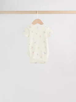 Personnage pastel multicolore - Lot de 7 bodies bébé à manches courtes