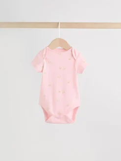 Personnage pastel multicolore - Lot de 7 bodies bébé à manches courtes