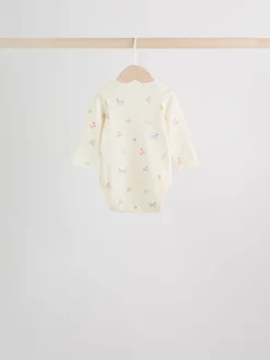 Personnage pastel multicolore - Lot de 5 bodies à manches longues pour bébé