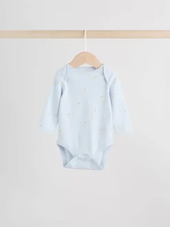 Personnage pastel multicolore - Lot de 5 bodies à manches longues pour bébé