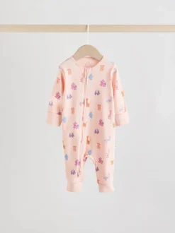 personnage Rose Animal - Combinaisons de nuit à fermeture éclair pour bébés 5 Pack (0mths-3yrs)