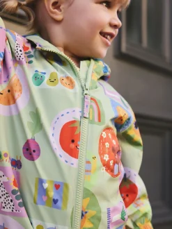 Personnage vert - Combinaison imperméable imprimée (6 mois-7 ans)