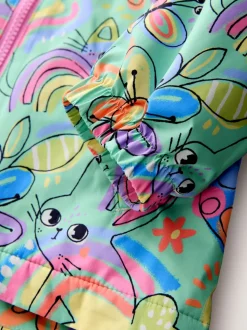 Personnage vert - Veste cagoule imperméable (6mois-7ans)