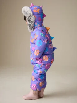 personnage Violet - Combinaison de neige Résistant à la douche Faux Fur Trim (3mths-7yrs)