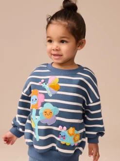 Personnages à rayures bleu marine - Ensemble Sweatshirt et Leggings (3mths-7yrs)