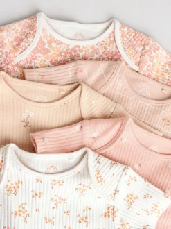 petit motif abricot - Lot de 5 bodies bébé à manches courtes