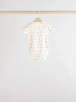 petit motif abricot - Lot de 5 bodies bébé à manches courtes