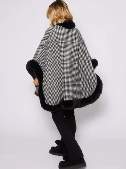 Pied-de-poule monochrome - Cape South Beach bordée de fausse fourrure