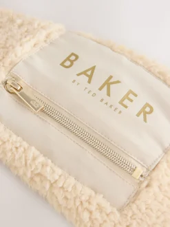 Pierre - Baker by Ted Baker veste zippée en polaire en peau de mouton à capuche