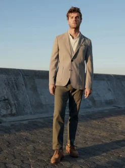 Pierre - Blazer Nova Fides en coton italien texturé coupe ajustée